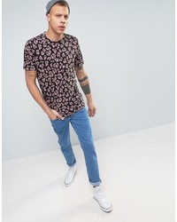 rosa bedrucktes T-shirt von Weekday