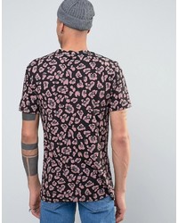 rosa bedrucktes T-shirt von Weekday