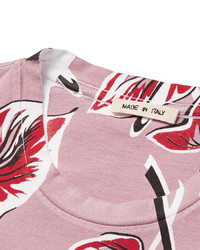 rosa bedrucktes T-shirt von Marni