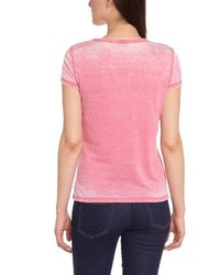 rosa bedrucktes T-shirt von Tom Tailor