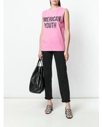 rosa bedrucktes Trägershirt von Calvin Klein Jeans