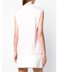 rosa bedrucktes Trägershirt von Versace