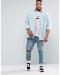 rosa bedrucktes Trägershirt von Asos