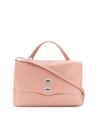 rosa beschlagene Shopper Tasche aus Leder von Zanellato