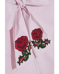 rosa bestickte Bluse von Gucci