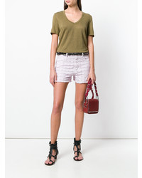 rosa bestickte Shorts von Isabel Marant Etoile