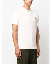 rosa besticktes Polohemd von Fred Perry