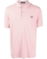 rosa besticktes Polohemd von Fred Perry