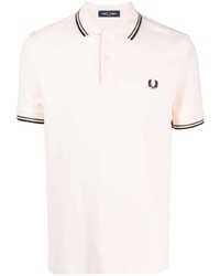 rosa besticktes Polohemd von Fred Perry