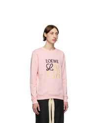 rosa besticktes Sweatshirt von Loewe