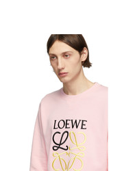 rosa besticktes Sweatshirt von Loewe