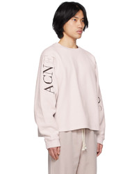 rosa besticktes Sweatshirt von Acne Studios