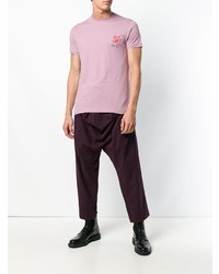 rosa besticktes T-Shirt mit einem Rundhalsausschnitt von Vivienne Westwood