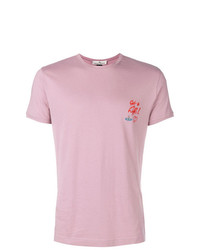rosa besticktes T-Shirt mit einem Rundhalsausschnitt von Vivienne Westwood