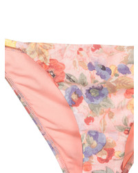 rosa Bikinioberteil mit Blumenmuster von Zimmermann