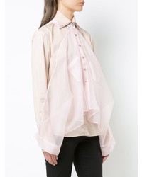 rosa Bluse mit Knöpfen von Balossa White Shirt