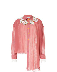 rosa Bluse mit Knöpfen von Lalo