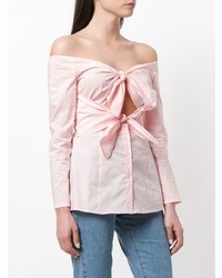 rosa Bluse mit Knöpfen von Jovonna