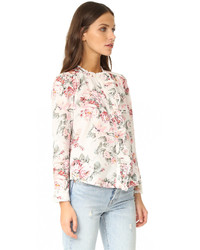 rosa Bluse mit Rüschen von Rebecca Taylor