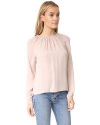 rosa Bluse mit Rüschen von Rebecca Taylor