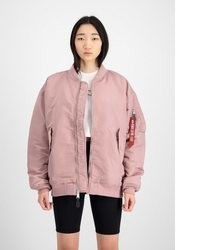 rosa Bomberjacke von Alpha Industries