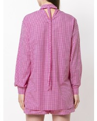 rosa Businesshemd mit Vichy-Muster von N°21