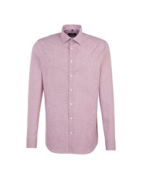 rosa Businesshemd mit Vichy-Muster von Seidensticker