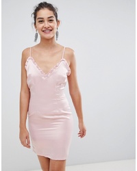 rosa Camisole-Kleid aus Satin von Glamorous