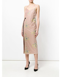 rosa Camisole-Kleid mit Blumenmuster von Three floor