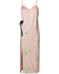 rosa Camisole-Kleid mit Blumenmuster von Three floor