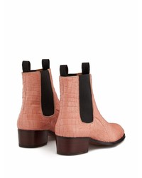 rosa Chelsea Boots aus Leder von Giuseppe Zanotti