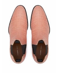 rosa Chelsea Boots aus Leder von Giuseppe Zanotti