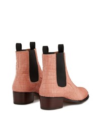 rosa Chelsea Boots aus Leder von Giuseppe Zanotti