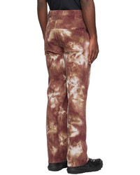 rosa Mit Batikmuster Chinohose von AFFXWRKS