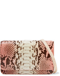 rosa Clutch mit Schlangenmuster von Nancy Gonzalez