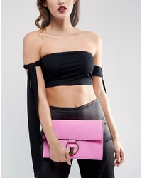 rosa Clutch von Asos