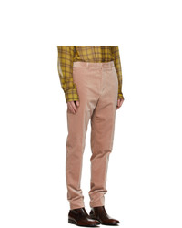 rosa Cord Chinohose von Rochas Homme