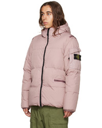 rosa Daunenjacke von Stone Island