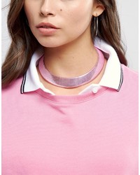 rosa enge Halskette von Asos