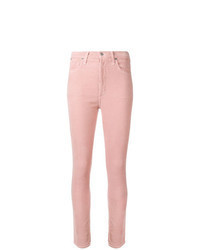 rosa enge Jeans aus Cord