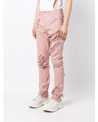 rosa enge Jeans von Rick Owens DRKSHDW