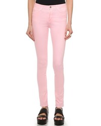 rosa enge Jeans von Kitsune