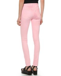 rosa enge Jeans von Kitsune