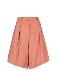 rosa Bermuda-Shorts mit Falten von Dalood