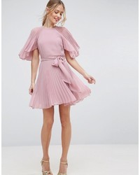 rosa Kleid mit Falten von Asos