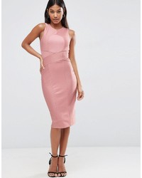 rosa figurbetontes Kleid von Asos