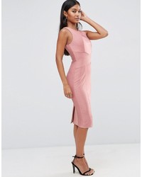 rosa figurbetontes Kleid von Asos