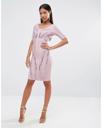 rosa figurbetontes Kleid von Wow Couture