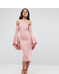 rosa figurbetontes Kleid von Taller Than Your Average