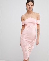rosa figurbetontes Kleid von Vesper